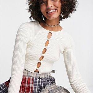 Cut out long sleeve top